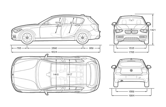 Bmw serie 1 3 porte dimensioni #4