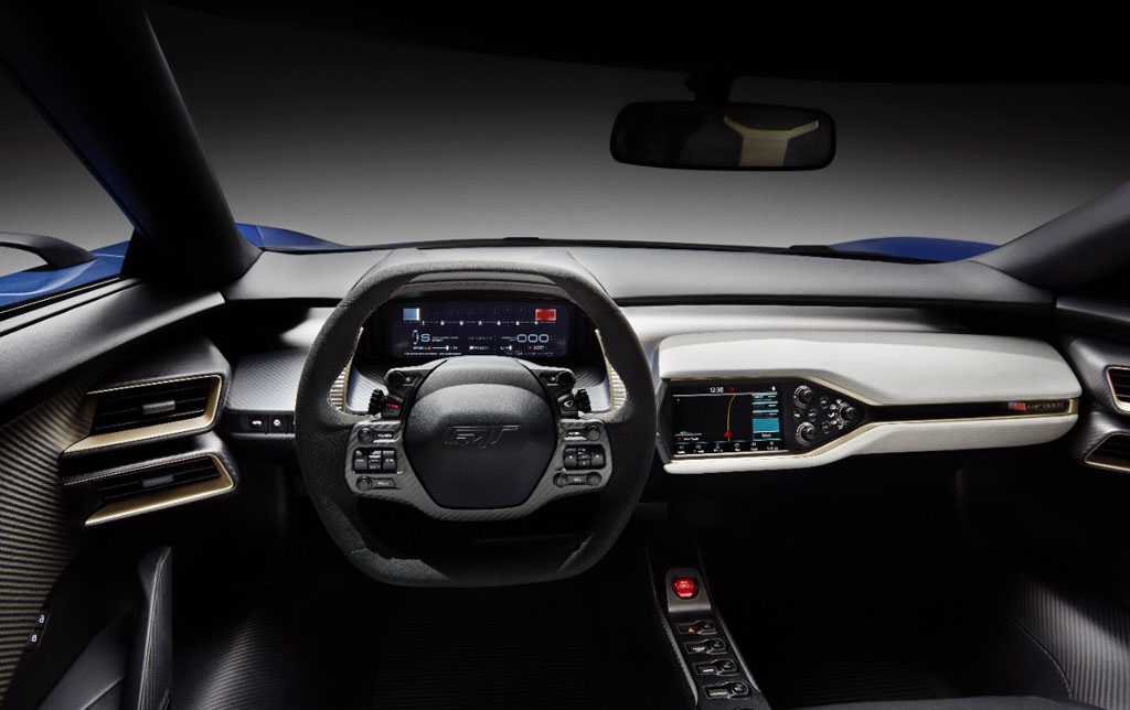 Nuova Ford GT 2016 interni (1)