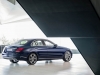 Mercedes-Benz C 300 BlueTEC HYBRID, Exclusive Line, Cavansitblau metallic, Leder ARTICOKristallgrau/Tiefseeblau, Zierelemente Holz Linde linestructure, (W205),2013