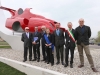 INAUGURAZIONE SCULTURA  FRANCO REGGIANI EVOLUZIONE OMAGGIO ALLA FERRARI VIA TRATTATI DI ROMA REGGIO EMILIA