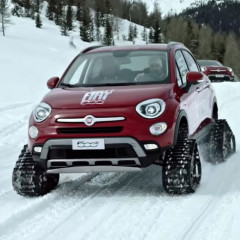 Fiat 500X SnowSki: inarrestabile con i cingoli